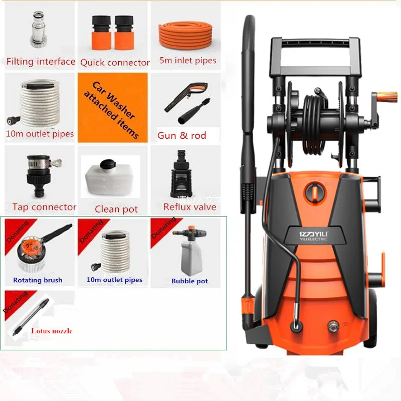 Высококачественная Автомойка 2100 Вт/220 В|portable car wash machine|car machinehigh pressure |
