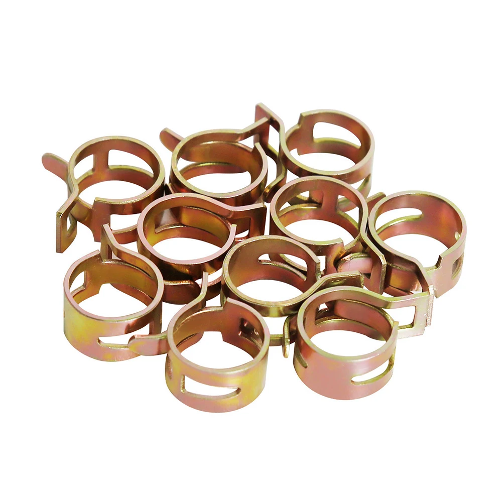 60 Pcs Stainless Steel Assortment Set Hose Clamps Fuel Hose Line Water