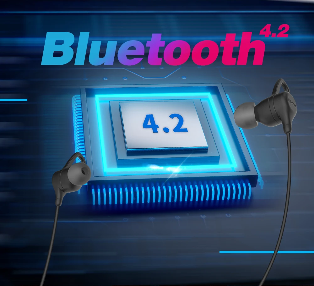 Dacom GH01, магнитные беспроводные Bluetooth наушники, наушники с басами, спортивные наушники с громкой связью для мобильного телефона