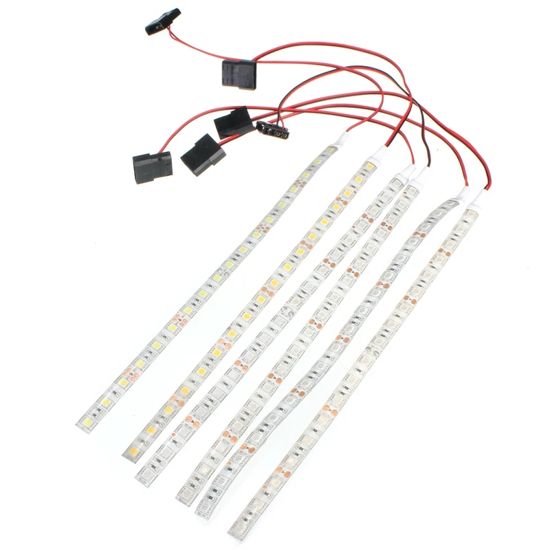 60cm Waterproof LED Strip 5050 SMD DC12V 18 LED Flexible LED Case Strips Tape Light for