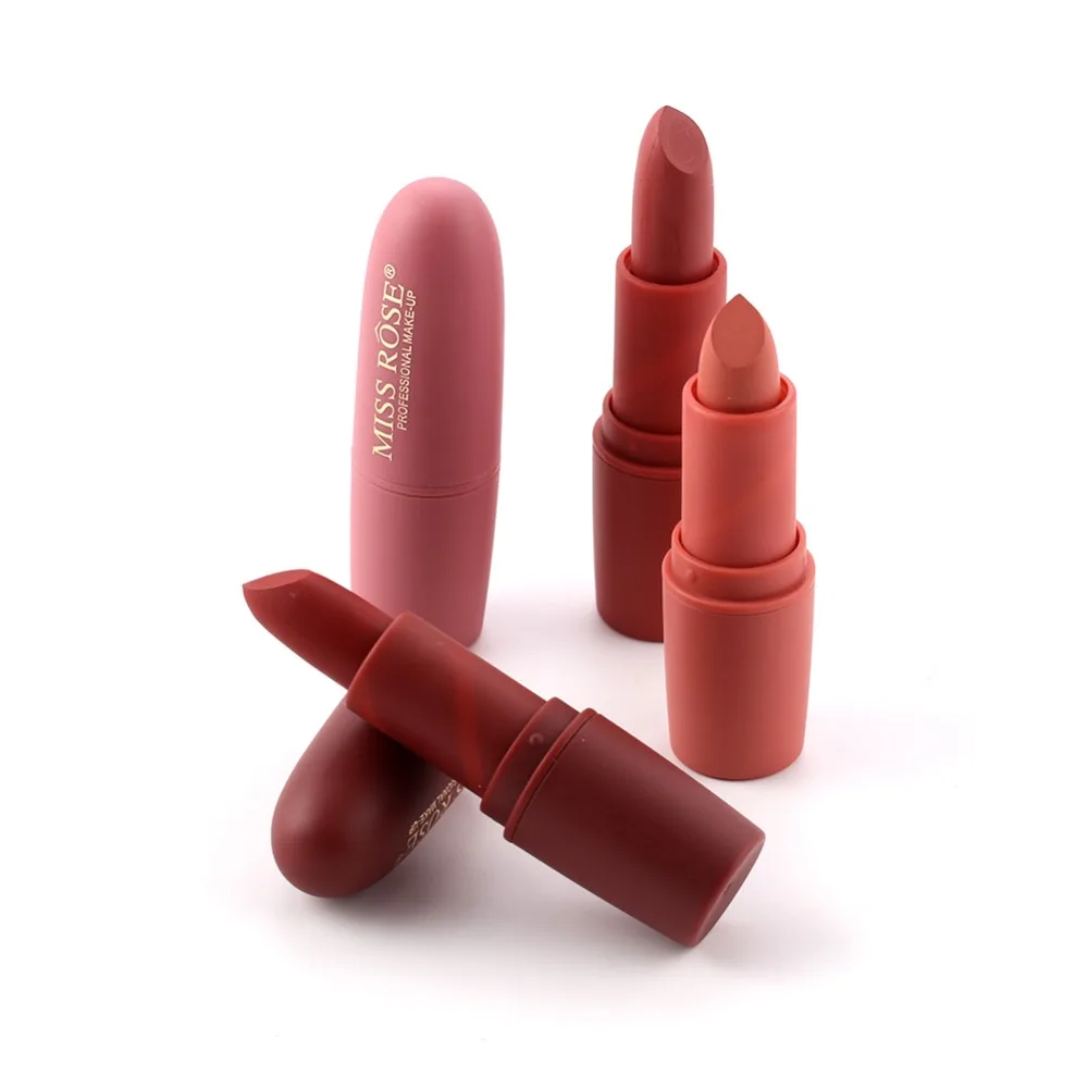 

22 color fashion matte lipstick waterproof long-lasting lipstick rose lady nude red princess pad lipstick
