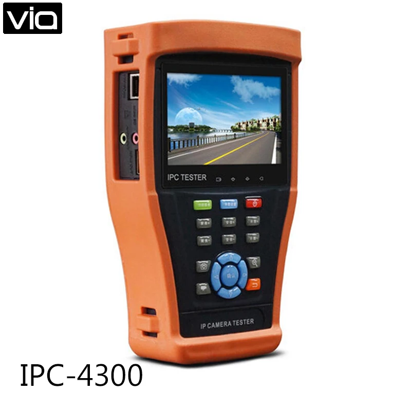 Тестер ipc AHD/CVI/TVI/SDI tdr с поддержкой Wi-Fi прямые поставки фабрики 4 3 дюйма IPC-4300 |