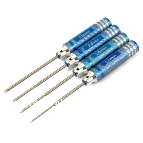 RC Hobby Tools HSP Model Car Blue Metal Hex Key ScrewDriver 1.5mm 2.0mm