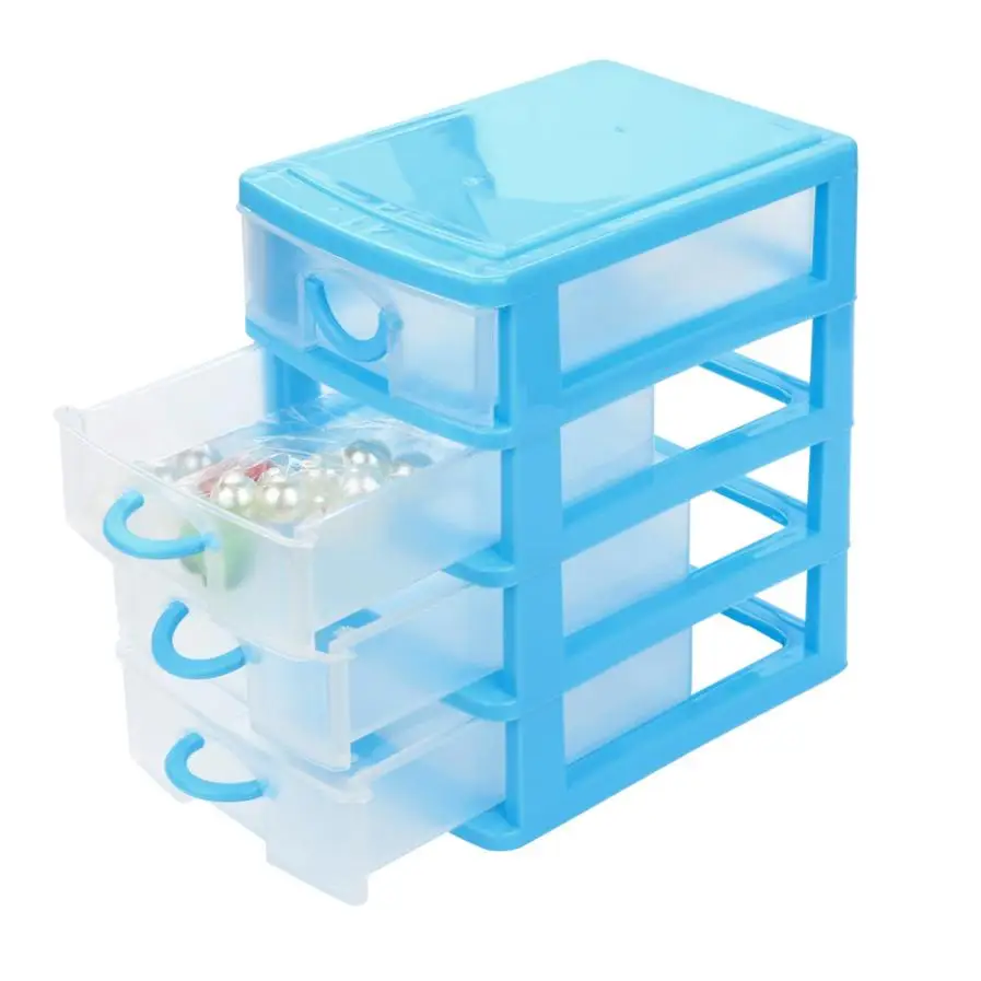 

Storage Box Drawer Case Plastic Mini Desktop Organizer Box Jewelry Small Objects Storage Containers 18JAN15