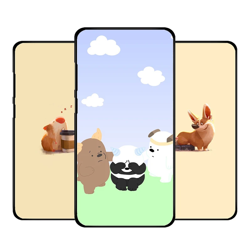 

For Leagoo T8s S10 Cute Cartoon Anime Cat DIY Patterned TPU Soft Silicone Half-wrapped for Leagoo T5 Power 5 Phone Cover