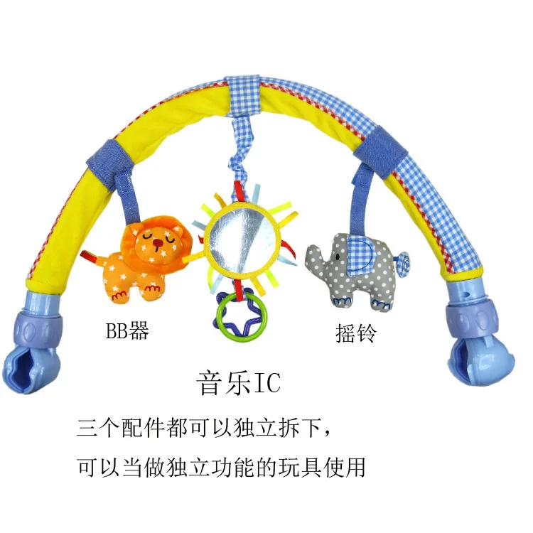 Новое поступление Sozzy Детские Висячие синий слон и розовый кролик музыкальная игрушка детская кровать и коляска игрушка погремушка WJ145-WJ147