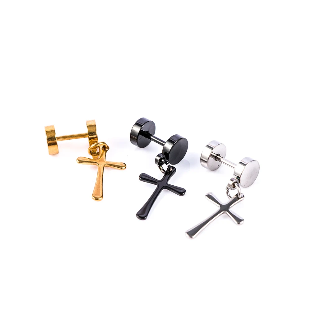 

Gothic Cross Drop Dangle Earrings Jewelry Stylish Man Women Pendant Dangle Earring Unisex Accessories Decoration Gifts