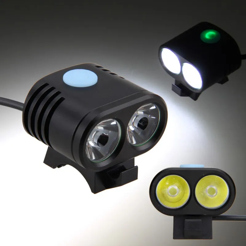 

Bike Dual Lamps 5000LM 2x XM-L2 LED Front Bike Light Bicycle Lantern 5 Modes Light Accessories For Bicycle Only Lamp No Battery