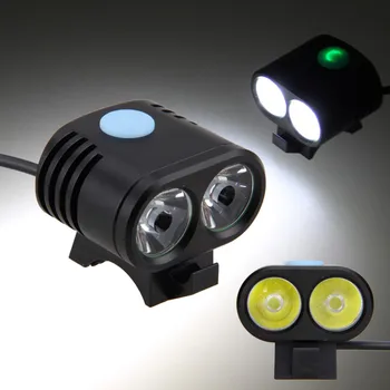 

Bike Dual Lamps 5000LM 2x XM-L2 LED Front Bike Light Bicycle Lantern 5 Modes Light Accessories For Bicycle Only Lamp No Battery