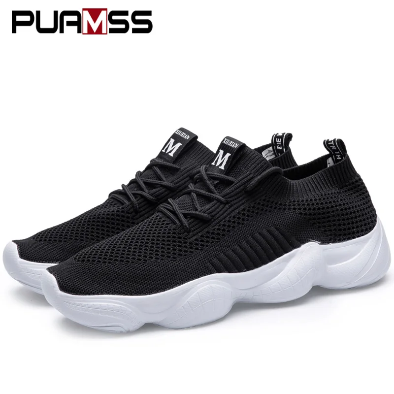 

Men Shoes 2019 New Fashion Men's Sneakers Light Weight Spring Walking Shoes Mesh Couple Shoes Plus Size Tenis Masculino Adulto