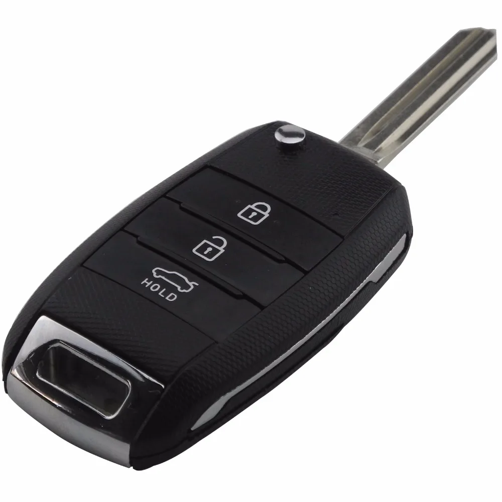 

3 Buttons Modified Flip Folding Remote Car Key Shell For Kia Sorento Carens KIA Carens Cerato Forte K2 K3 K5 Car Fob Cover House
