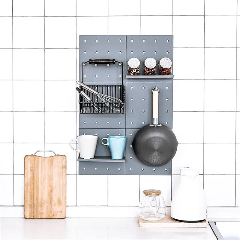 1pc Adjustable Organizer Storage Shelf Wall Mounted Kitchen Rack Space Saving Wardrobe Decorative Shelves for Home Supplies New 1pc Adjustable Organizer Storage Shelf Wall Mounted Kitchen Rack Space Saving Wardrobe Decorative Shelves for Home Supplies New