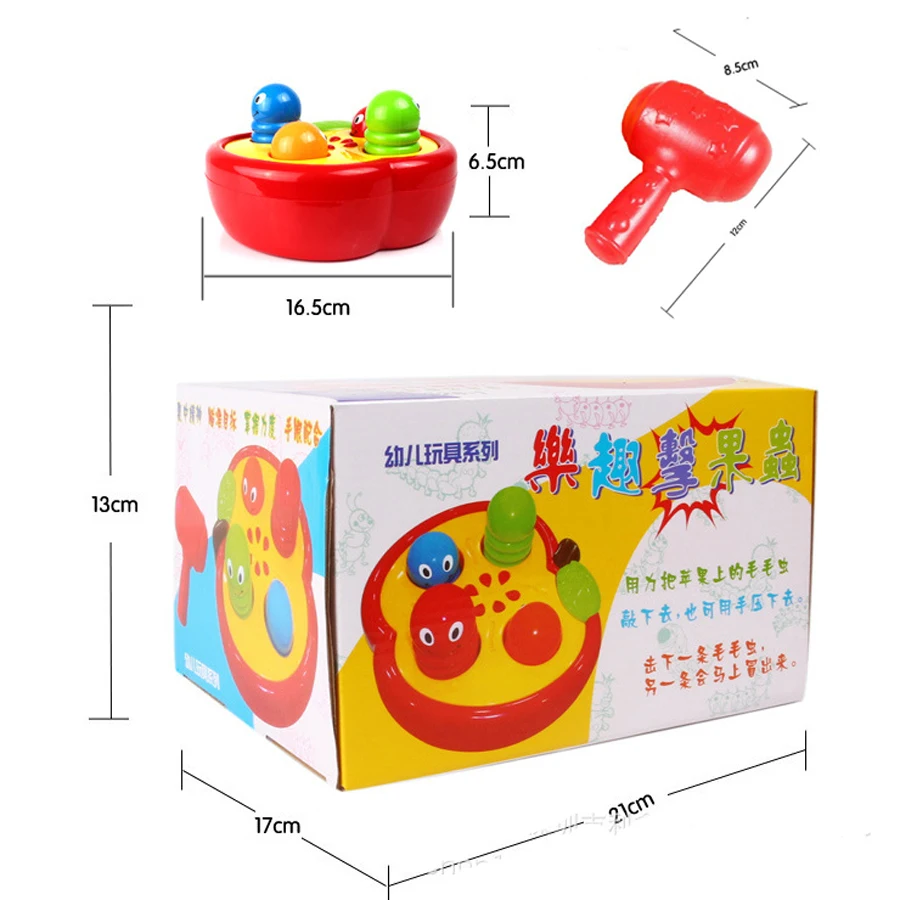 Стук гусеница детская игрушка пластмассовый молоток малыш Whack-A-Mole смешная Семейная Игра молоток шум производитель игрушки для детей подарок
