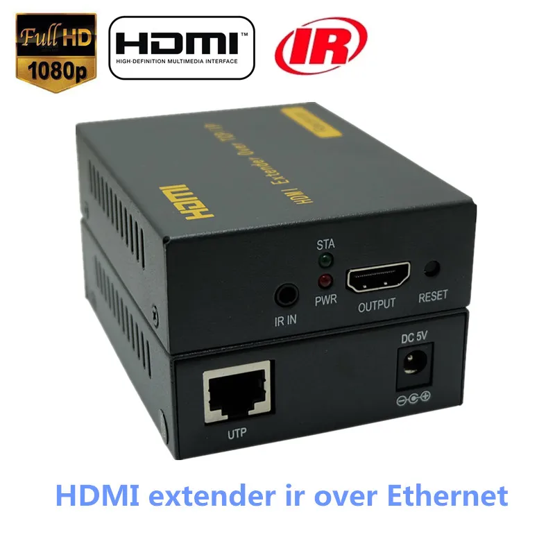 

LKV373 400ft HDMI Over IP Splitter Extender With IR Over RJ45 Cat5 Cat5e Cat6 Cable HD 1080P HDMI Ethernet Extensor Up To 120m