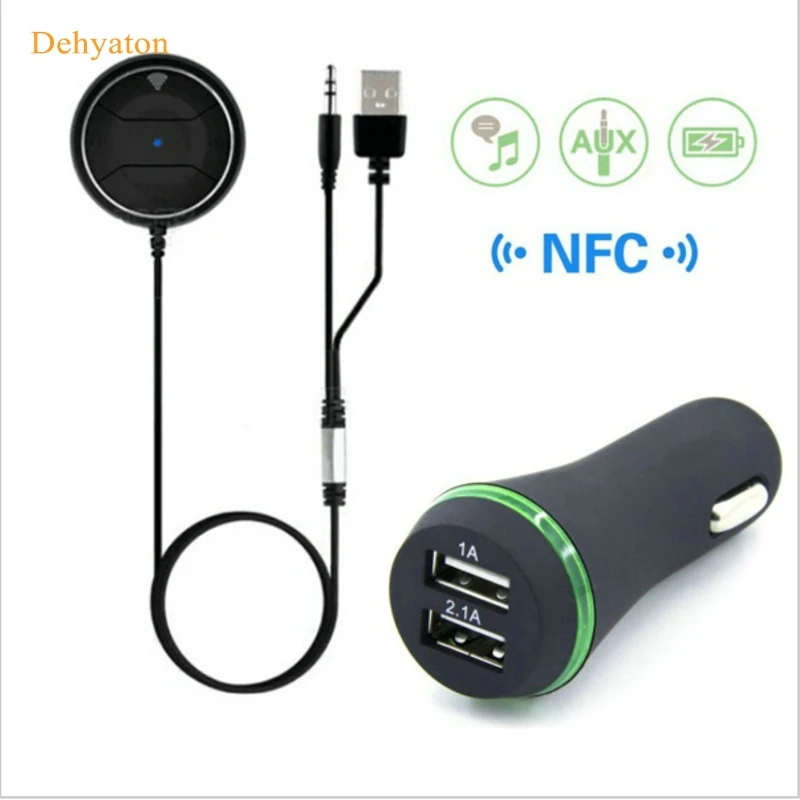 2018 NFC Bluetooth автомобильный набор свободные руки стерео музыкальный приемник MP3
