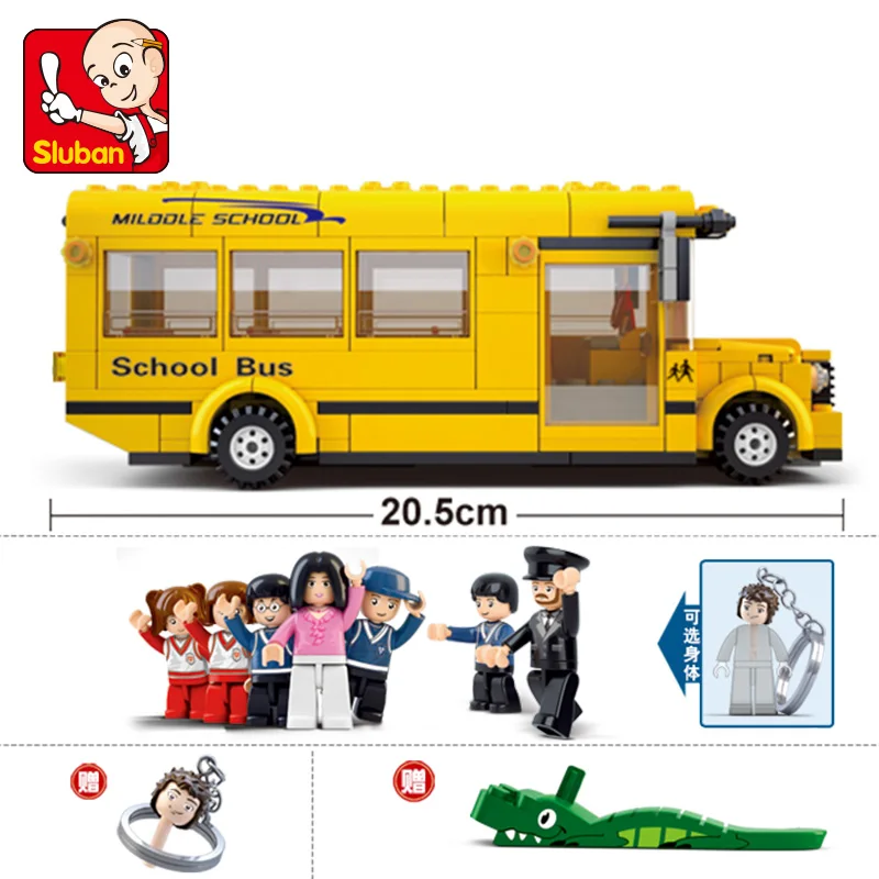 Sluban Model Building Compatible lego Lego B0333 496pcs Model Building Kits Classic Toys Hobbies School Bus Sluban Model Building Compatible lego Lego B0333 496pcs Model Building Kits Classic Toys Hobbies School Bus