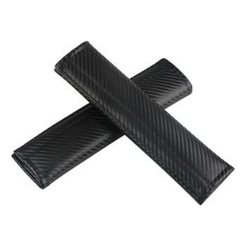 

For Mitsubishi ASX Pajero Outlander Lancer L200 RALLIART Car Accessories Seat Safety Belt Pad Belt Cover Sleeve Carbon Fiber