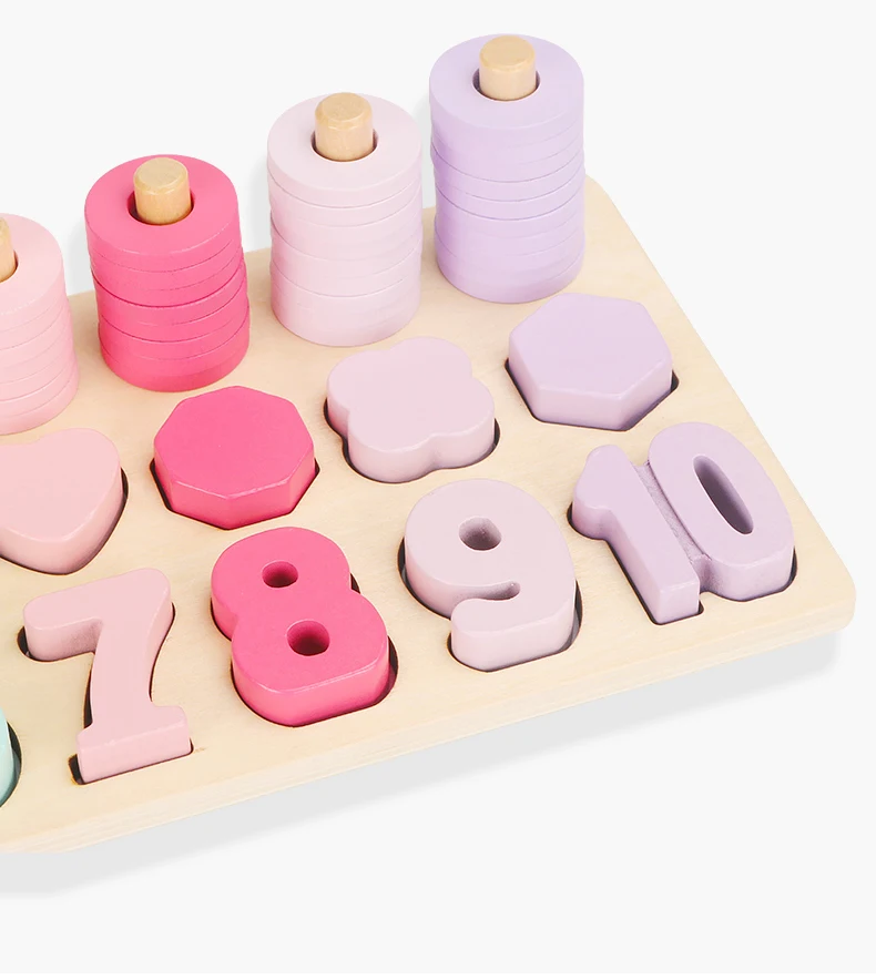 Brinquedos de Madeira Educativos para Crianças Brinquedos Infantis Contando Formas Geométricas Jogo Cognição Animal Materiais Montessori Matemática 15 åäº?ç??è??对æ?°æ¿è¯¦æ??_10