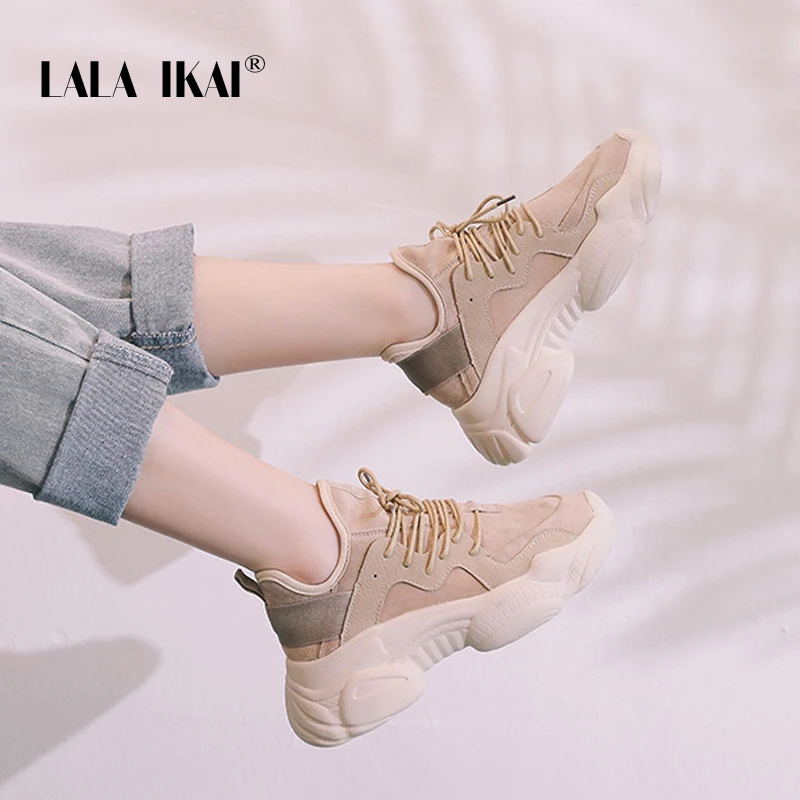 Женские кроссовки LALA IKAI весенние дышащие на вулканизированной подошве со