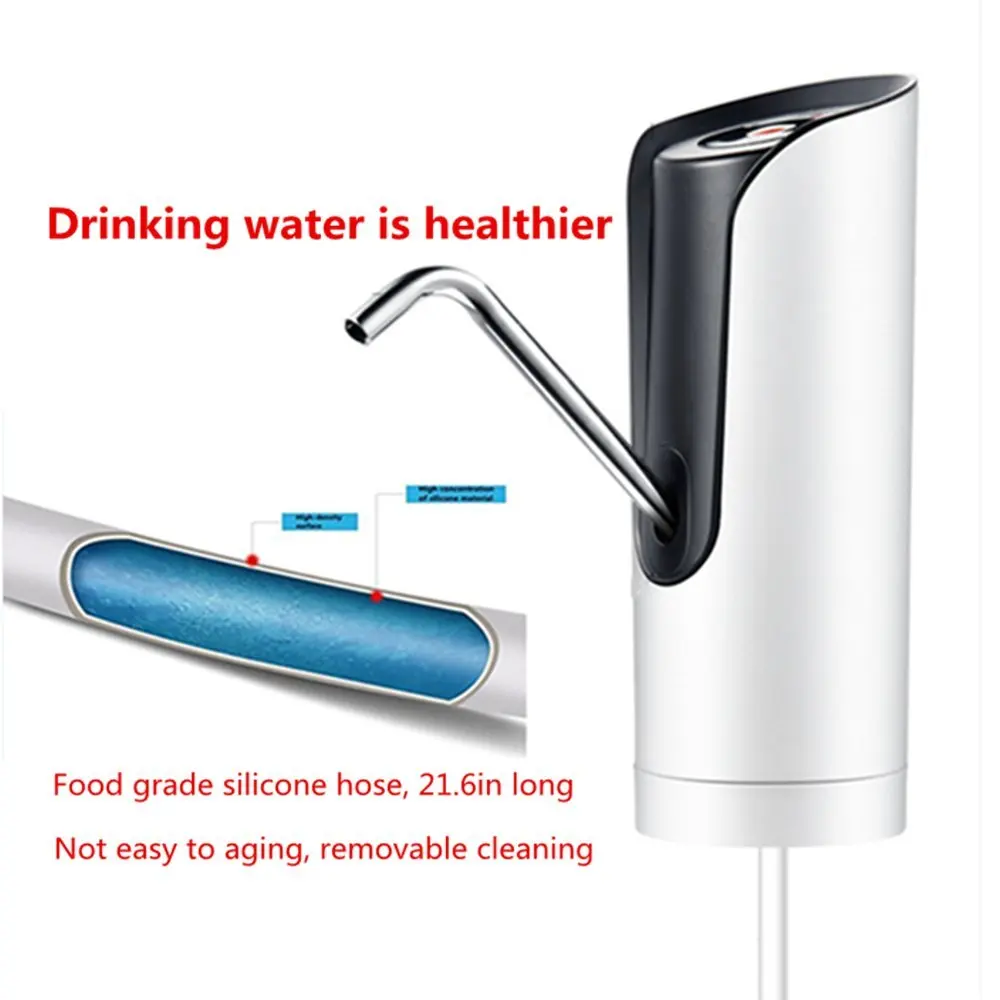 Автоматический насос для питьевой воды, электрический Универсальный насос для бутылок с водой, диспенсер с адаптером 5 галлонов, диспенсер