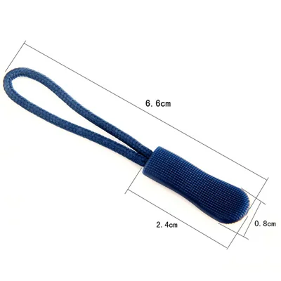Blue 10 шт./партия ползун застежки-молнии бегунок Съемник спортивный рюкзак ухватки на молнию DIY молния Веревка сумки для одежды аксессуары - Цвет: Blue