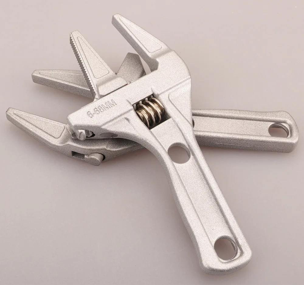 

Adjustable Wrench 6-70mm Aluminium Alloy large Open End Wrench Universal Spanner Repair Tool for Water Pipe Screw Bathroom