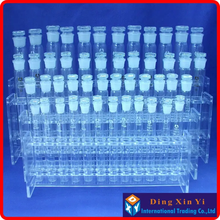Rack + 12 Laboratório Colorimetric Vidro Orgânico Nessler Tubo Peças 100ml Colorimétrico 100mlx12 7 High Quality tube car