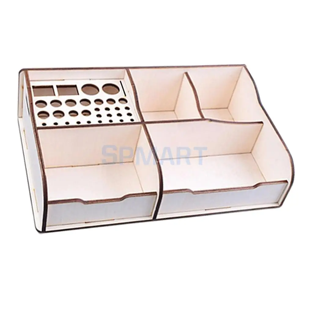 DIY Basewood Portable Action Figure Model Building Kit Tool Storage Rack Shelf for Gundam