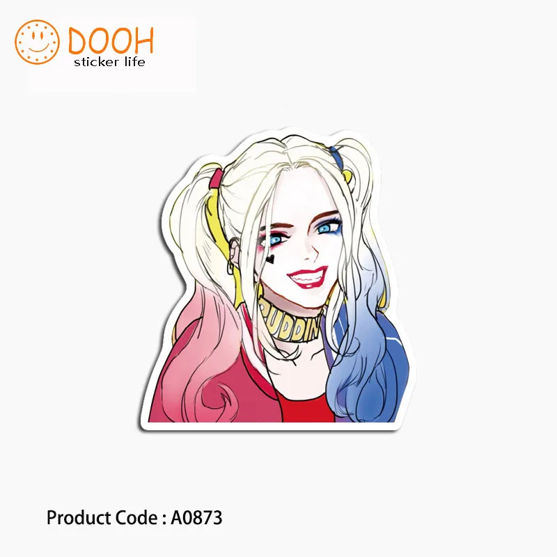 A0873 ملصقا مهرج فتاة النحس الأب ابنه حافلة النمر حقيبة كمبيوتر محمول الغيتار الأمتعة DIY دراجة التزلج لعبة HZ 30