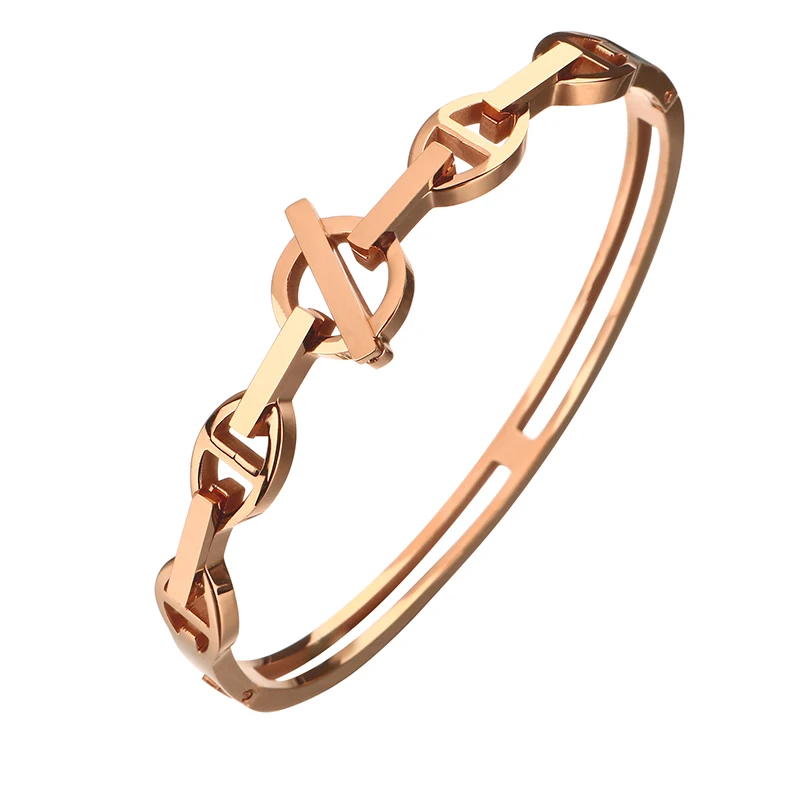 JOVO эксклюзивный выдалбливают золотой цвет браслеты и браслеты Уникальный многослойный сталь манжеты браслет для женщин подарок на день рождения