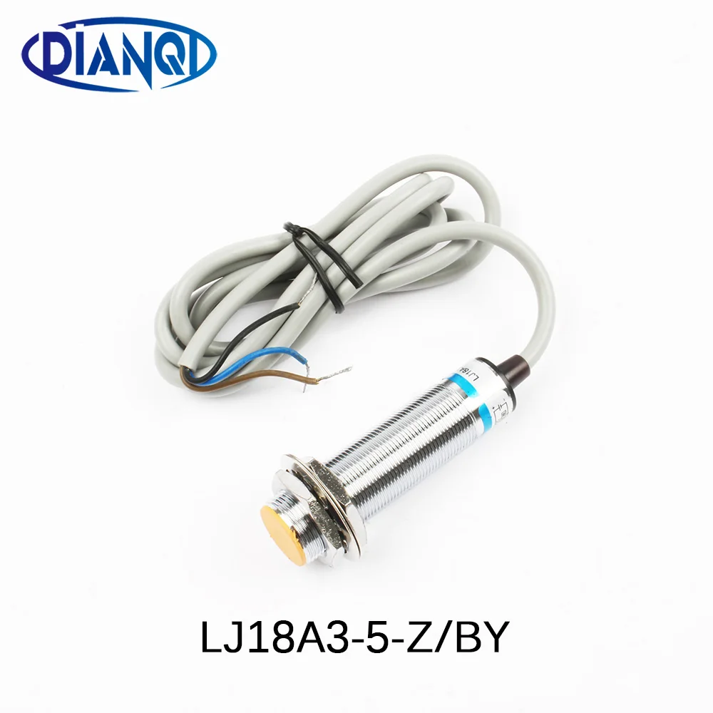 Индуктивный датчик приближения DIANQI LJ18A3 5 Z/BY PNP 3 провода диаметр 18 мм