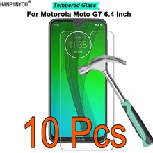 10 шт./лот для Motorola Moto G7 6," с уровнем твердости 9 H твердость 2.5D ультра-тонкое закаленное Стекло пленка Экран защитная