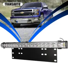 20 дюймов 10800LM точечный прожектор Светодиодный светильник с универсальной рамкой номерного знака Монтажный кронштейн комплект для грузовика автомобиля ATV SUV 4X4 Jeep