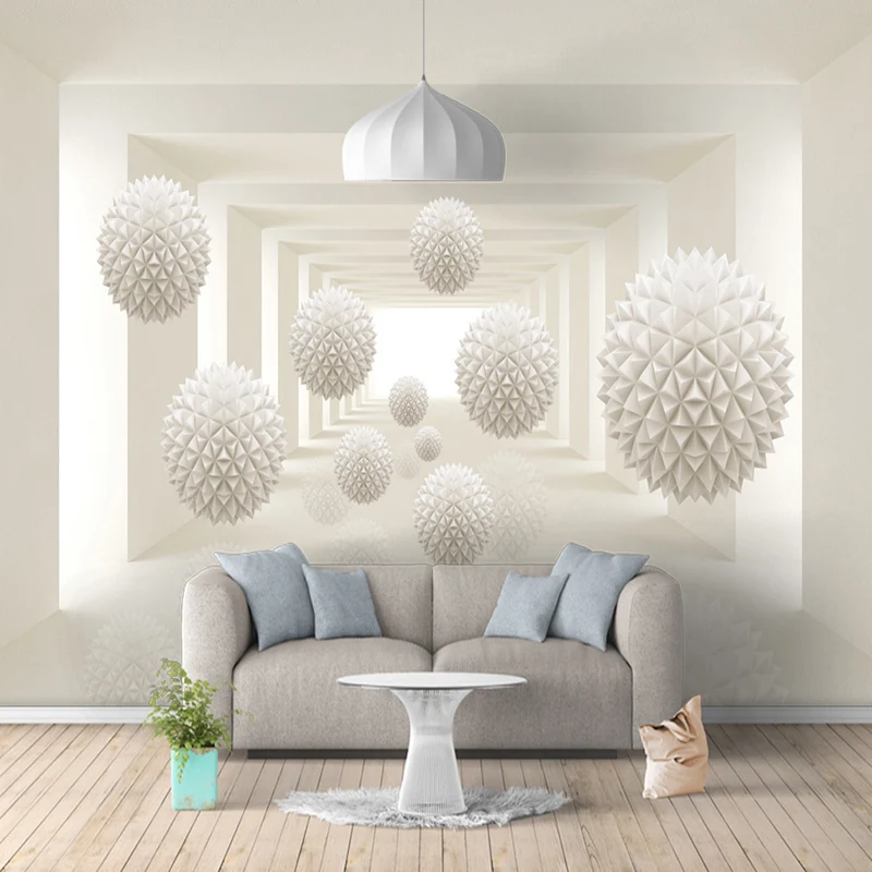 

Custom Photo Wallpaper Modern 3D Creative Sphere Space Murals Wall Cloth Living Room Bedroom Home Decor Waterproof Wall Paper 3D