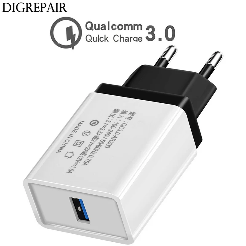 

Quick Charge 3.0 2.0 USB Charger Travel Wall Fast Charge Adapter for iphone For Samsung for Xiaomi Tablets Mobile Phone EU Plug