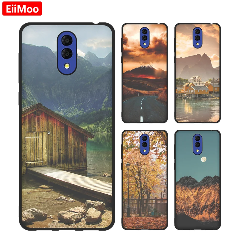 Чехол EiiMoo окрашенный для Alcatel 3L 2019 силиконовый чехол 5039 s задняя крышка 5039D Fundas Coque
