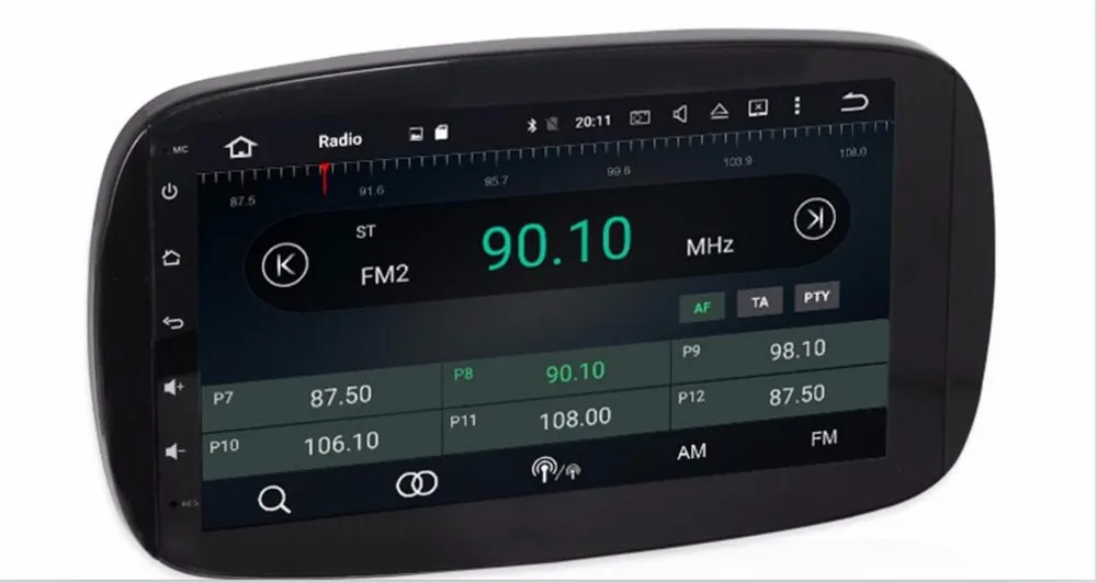 Perfect 9 inch 8 Core 4G RAM Android 8.0 Car GPS Navigation System Stereo Media Auto Radio for Mercedes Benz Smart Fortwo 2016 DAB+ RDS 4