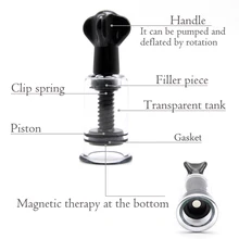 Rotating Handle Vacuum Body Massage Suction Cans Cupping Enhancer Anti Cellulite Chinese Acupuncture Vacuum Cupping Cups electric breast massager chest enlarger enhancer vacuum meridian therapy body scraping cupping anti cellulite massage machine