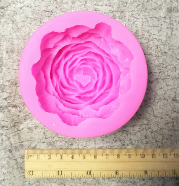 Большой размер пион Цветочная форма для мыла DIY силиконовая форма для свеч Плесень DIY ремесла подарки