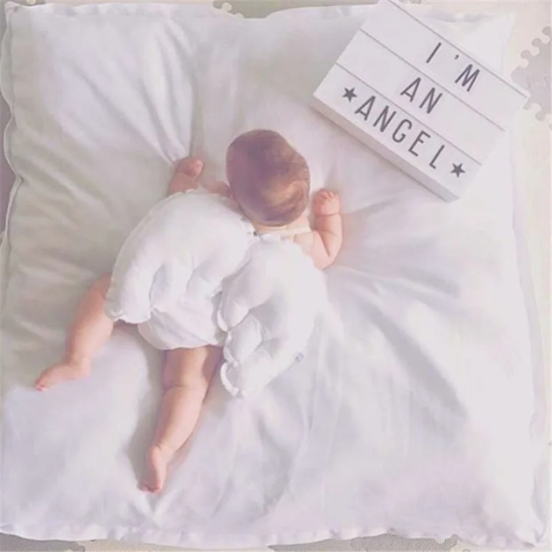 Room Decoration Baby Angel Wings Sleeping Cushion Pillow Head