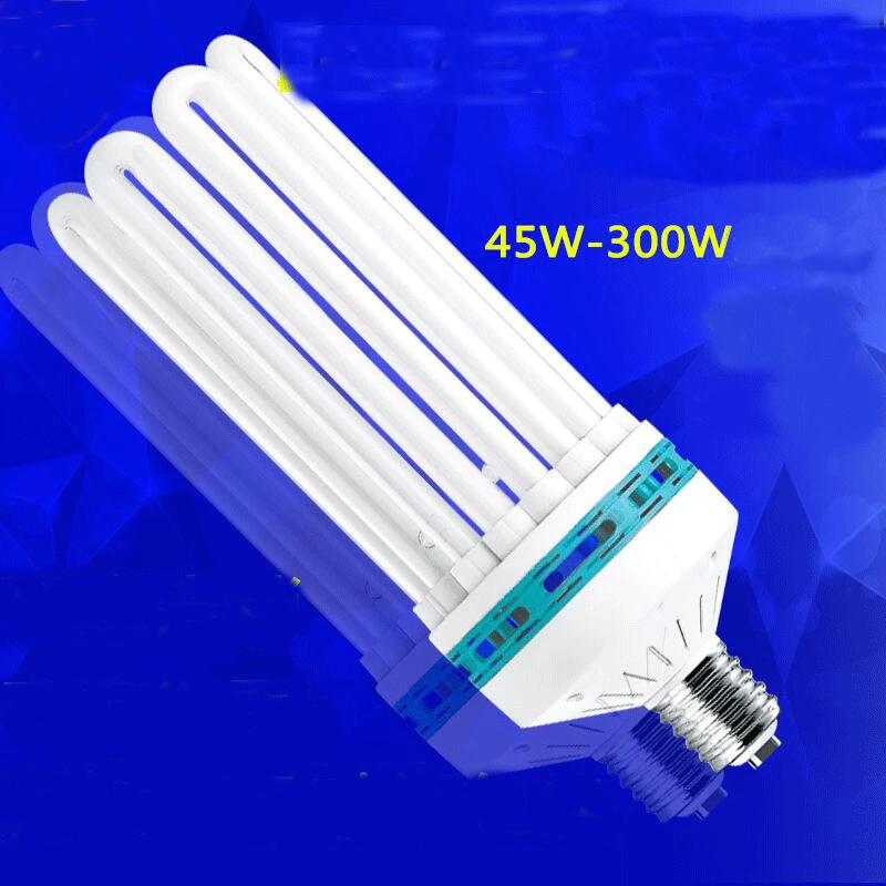 LED 에너지 절약 튜브 고출력 전구, 가정용 백색 조명, 실내 침대 룸 램프, CFL 형광, E27, 4U, 6U, 8U, 65W, 150W, 200W, 350W