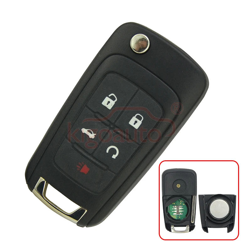 Kigoauto Remote Key 4 Button With Panic 315 Mhz 13500226 For Chevrolet Equinox Camaro Flip Key V2T01060512 best key remote control car key for chevrolet cruze spark equinox malibu 2016 2020 hyq4ea with original transponder id46chip