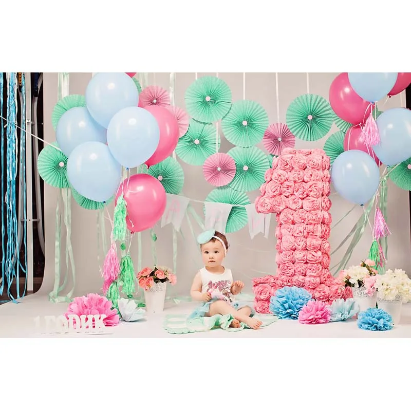 

Thin Vinyl Photography Backdrops Children Birthday Photo Background Computer Printing Backgrounds for Photo Studio F-2751