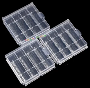 

12x AAA 1800mah NiMH 1.2v 3A Grey Rechargeable Battery + 3x Plastic Battery Case Holder
