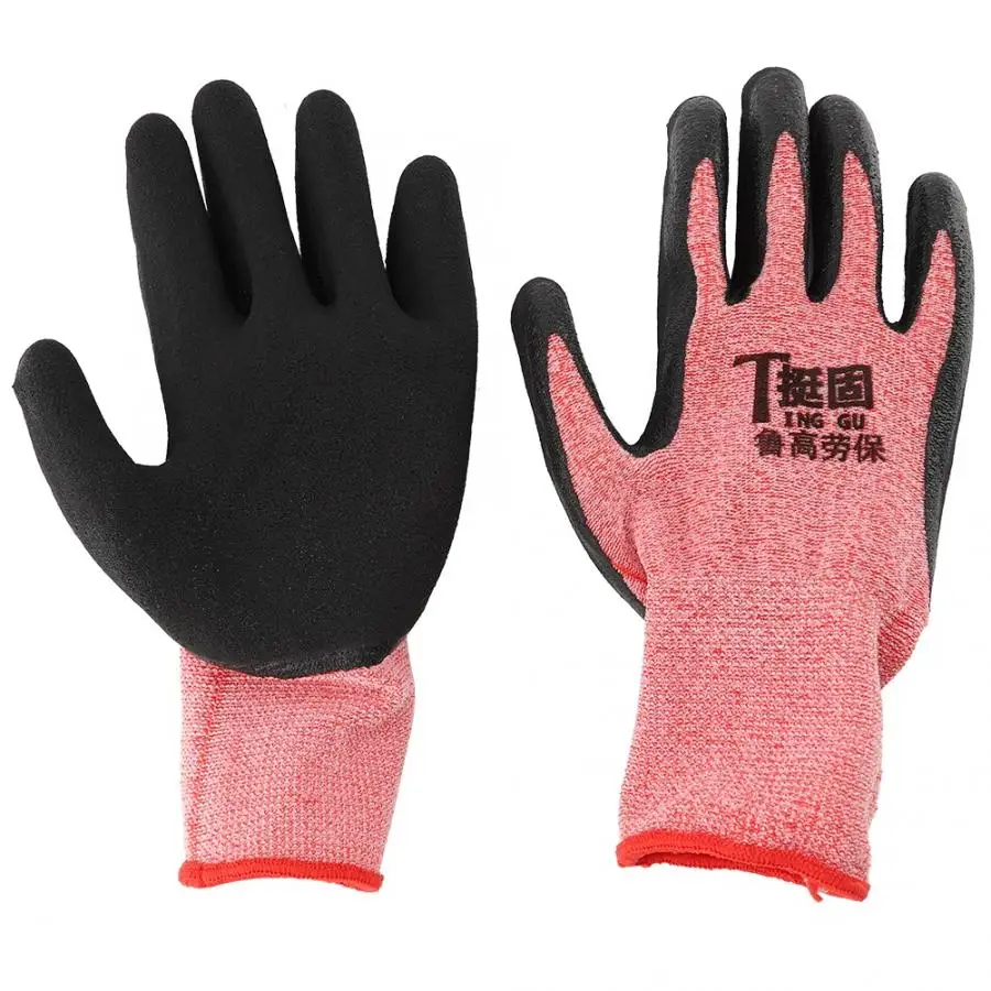 Рабочие садовые перчатки Обработка перчатки щетка для домашнего хозяйства чистящие перчатки - Цвет: Красный
