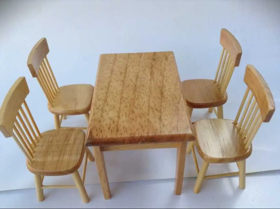 Buy 112 Cute Dollhouse Miniature MINI wooden dining