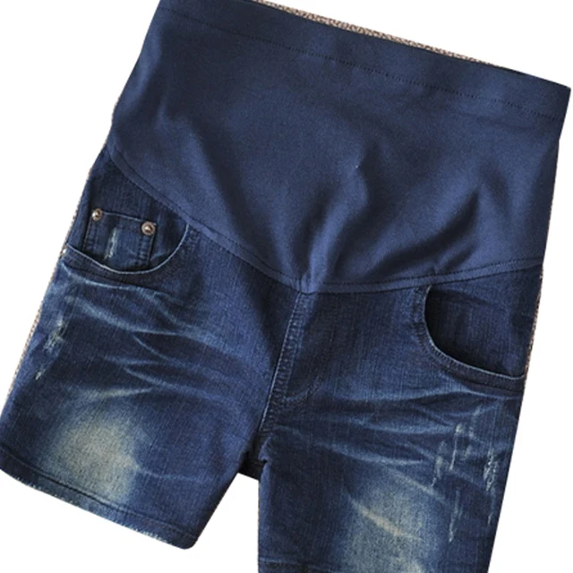 plus size maternity jean shorts