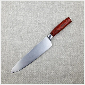 

1 Pcs Stainless Steel 8 Inch Slicing Knife Stainless steel Steel Kitchen Knife Cooking Tools With Wood Handle