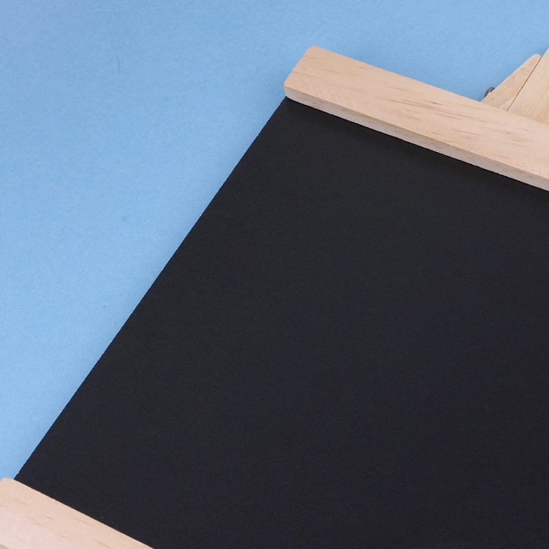 Placas de Escrita Grande Desktop Mensagem Blackboard Cavalete Quadro Crianças Madeira Dobrável 20cm x 21.5cm Mod. 188465 5 Cheap Quadro negro