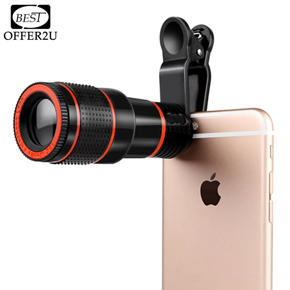 HD Mobile Phone Telephoto Lens 12X Zoom Optical Telescope